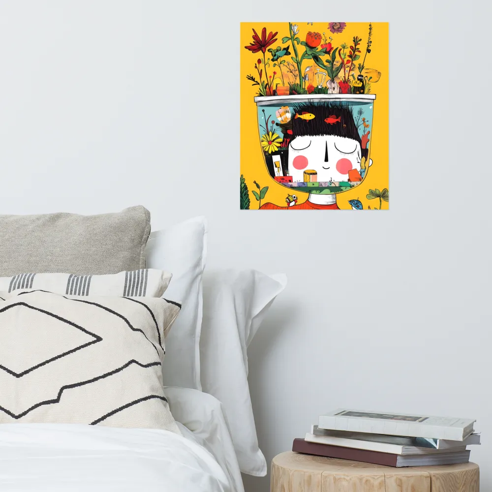 Whimsical Garden Head | Poster | 16″×20″