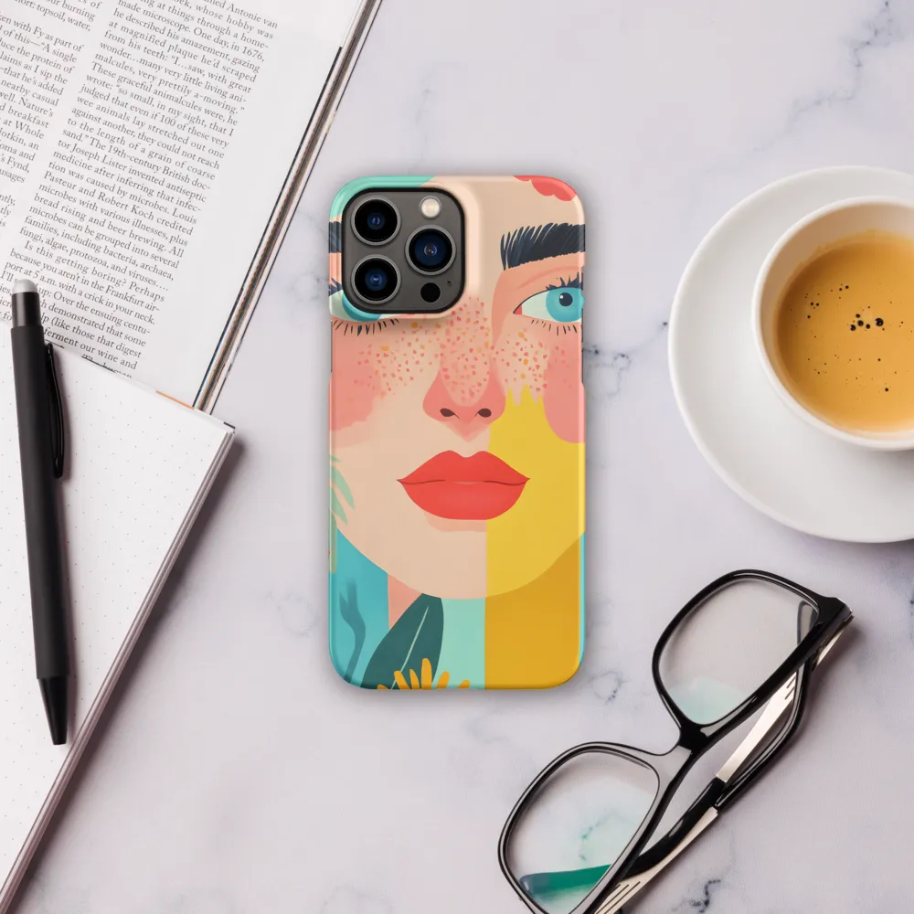 Floral Serenity: A Modern Portrait