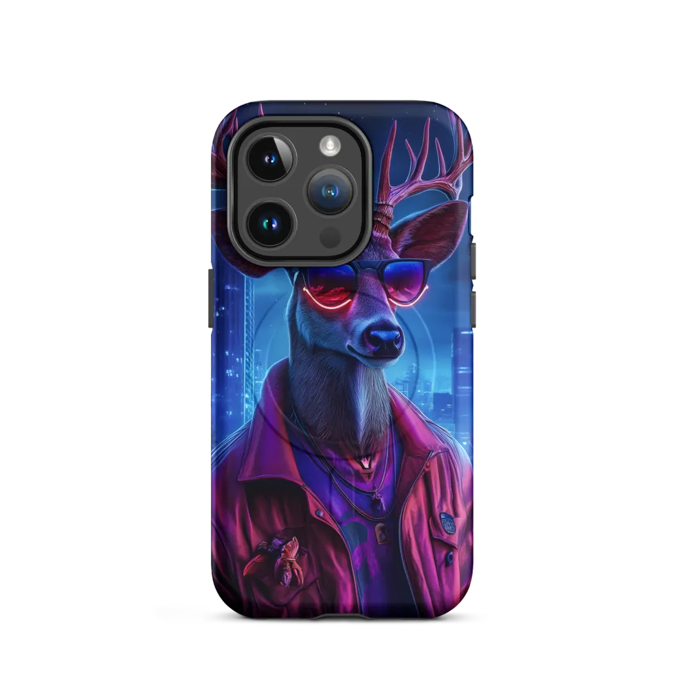 Urban Serenade: The Cool Deer | Phone Case |  14 Pro | MagSafe® Tough Case | Matte
