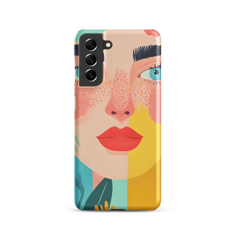 Floral Serenity: A Modern Portrait