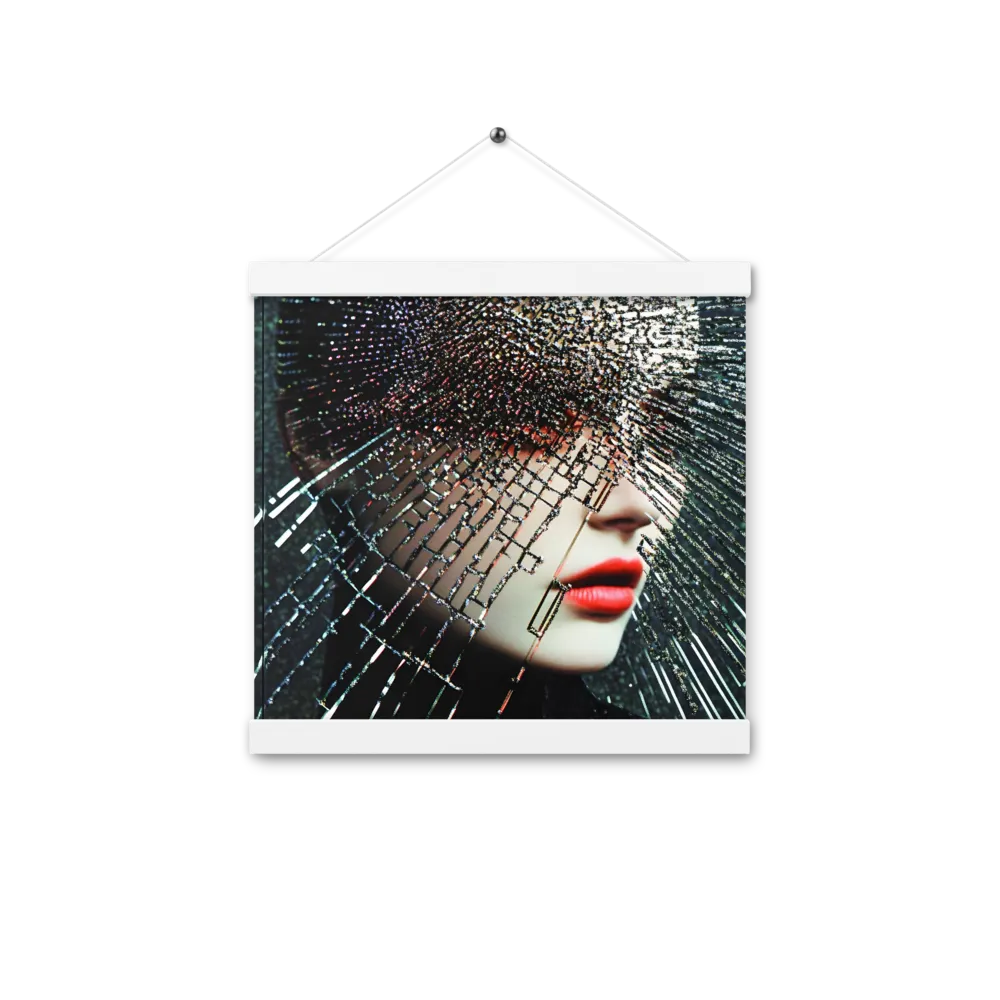 Fractured Identity | Poster With White Wood Hanger | 12″×12″