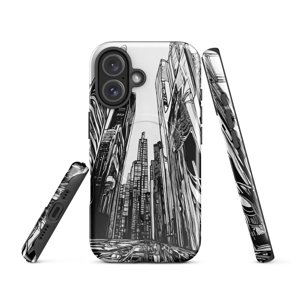 Urban Echoes: A Line Art Journey