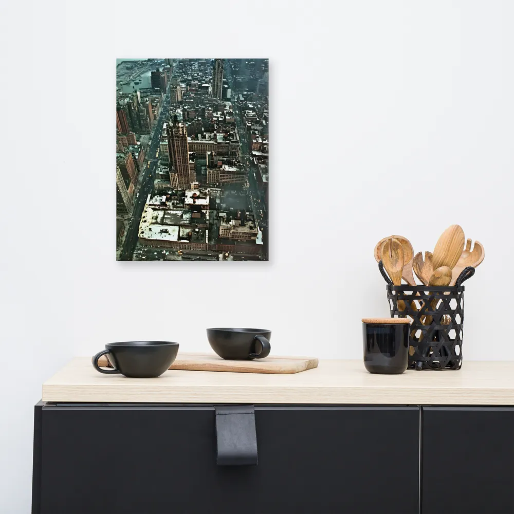 Aerial Symphony of Urban Life | Canvas | 12″×16″