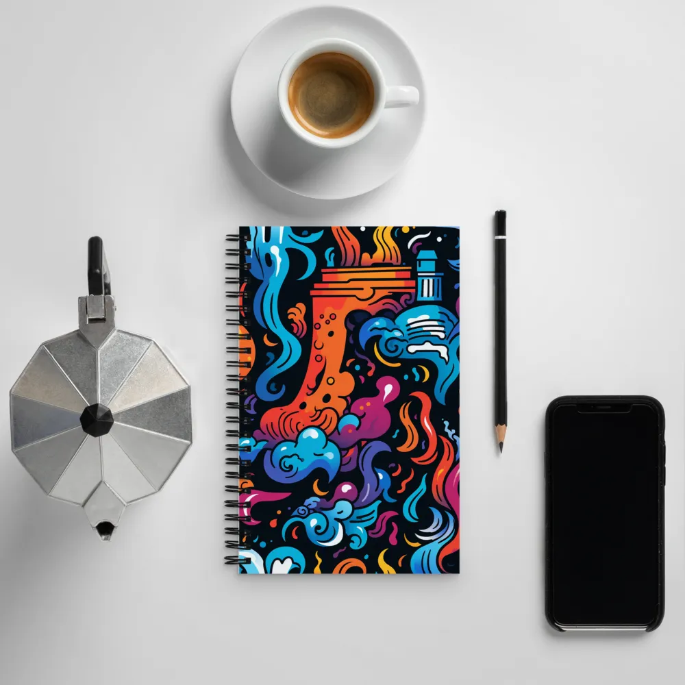 Whirlwind of Color and Light | Spiral Notebook