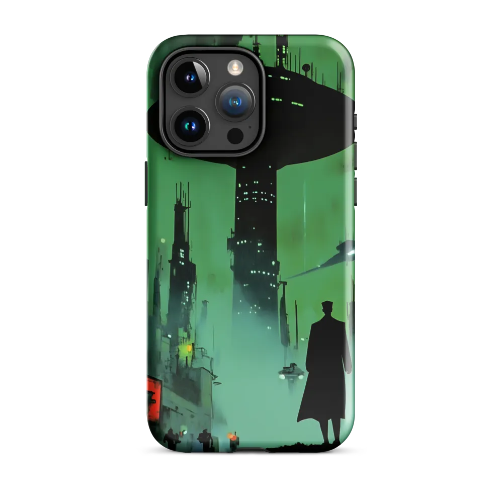 Urban Shadow: A Glimpse into the Future | Phone Case |  15 Pro Max | Tough Case | Glossy