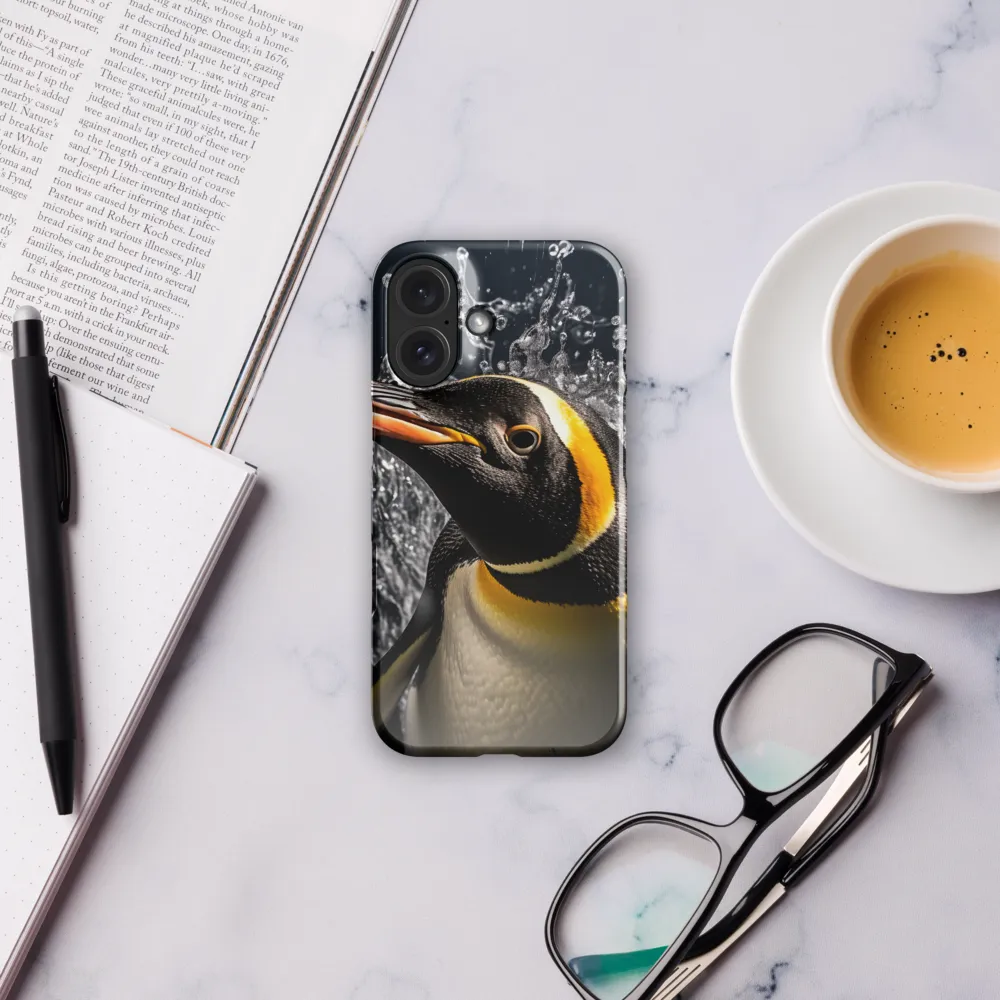 Emerging Majesty: The Penguin in Motion | Phone Case |  16 | Snap Case | Glossy