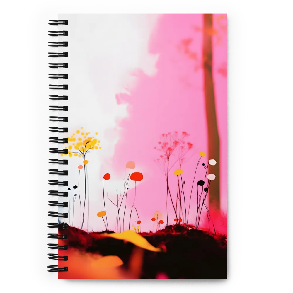 Whispers of a Surreal Bloom | Spiral Notebook