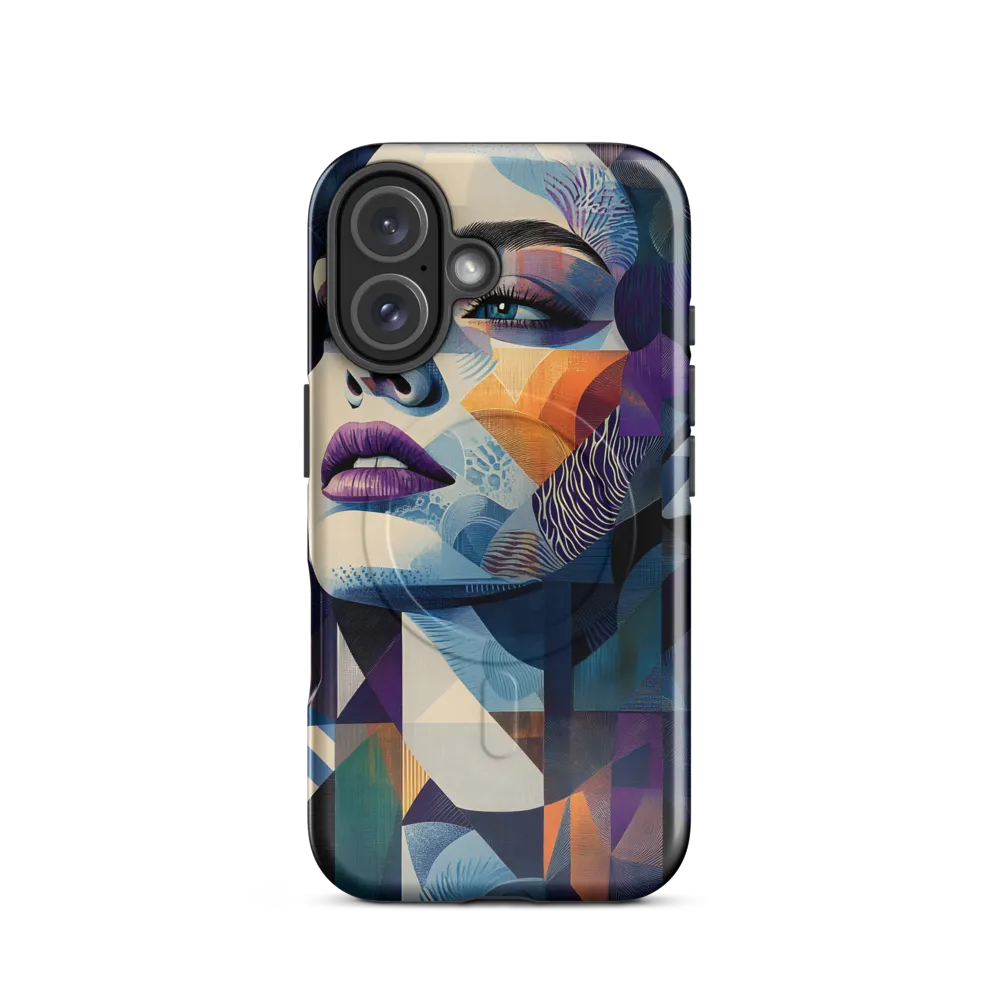 Fragmented Mystery: A Modern Portrait | Phone Case |  16 | MagSafe® Tough Case | Glossy