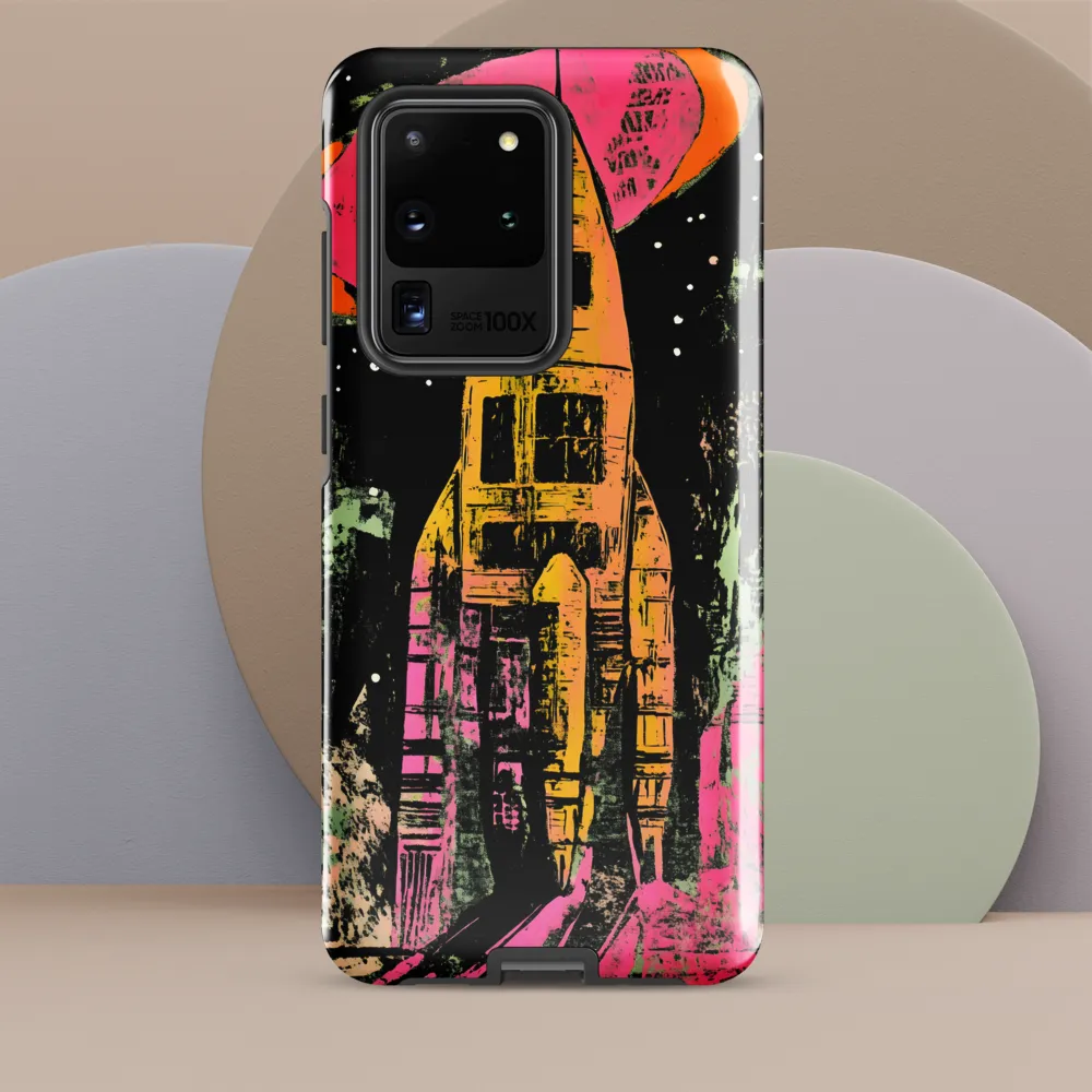 Cosmic Voyage: A Surreal Rocket Adventure
