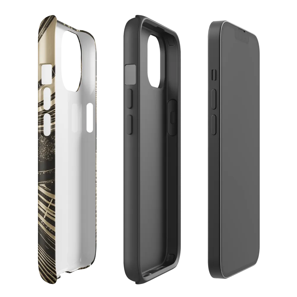 Urban Symphony: Aerial Perspective of City Life | Phone Case |  14 | Tough Case | Glossy