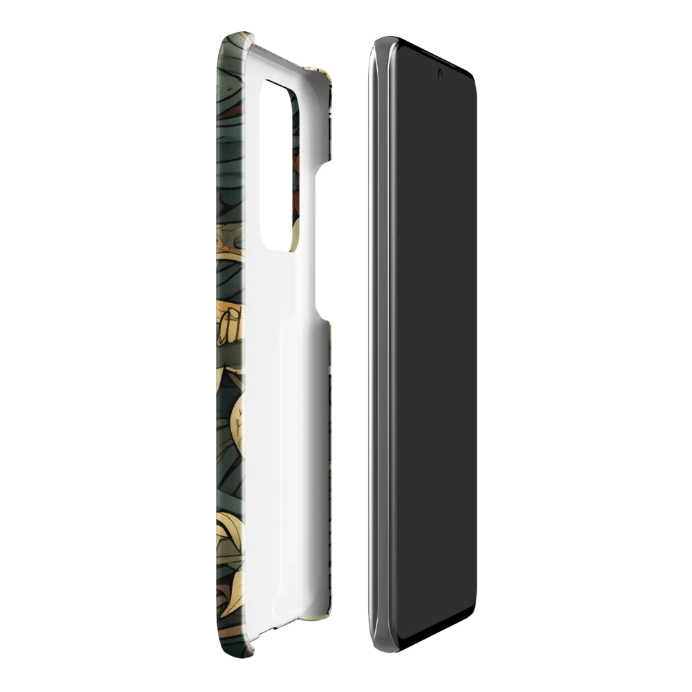 Dynamic Harmony of Sharks and Flora | Phone Case |  S20 Ultra | Snap Case | Glossy