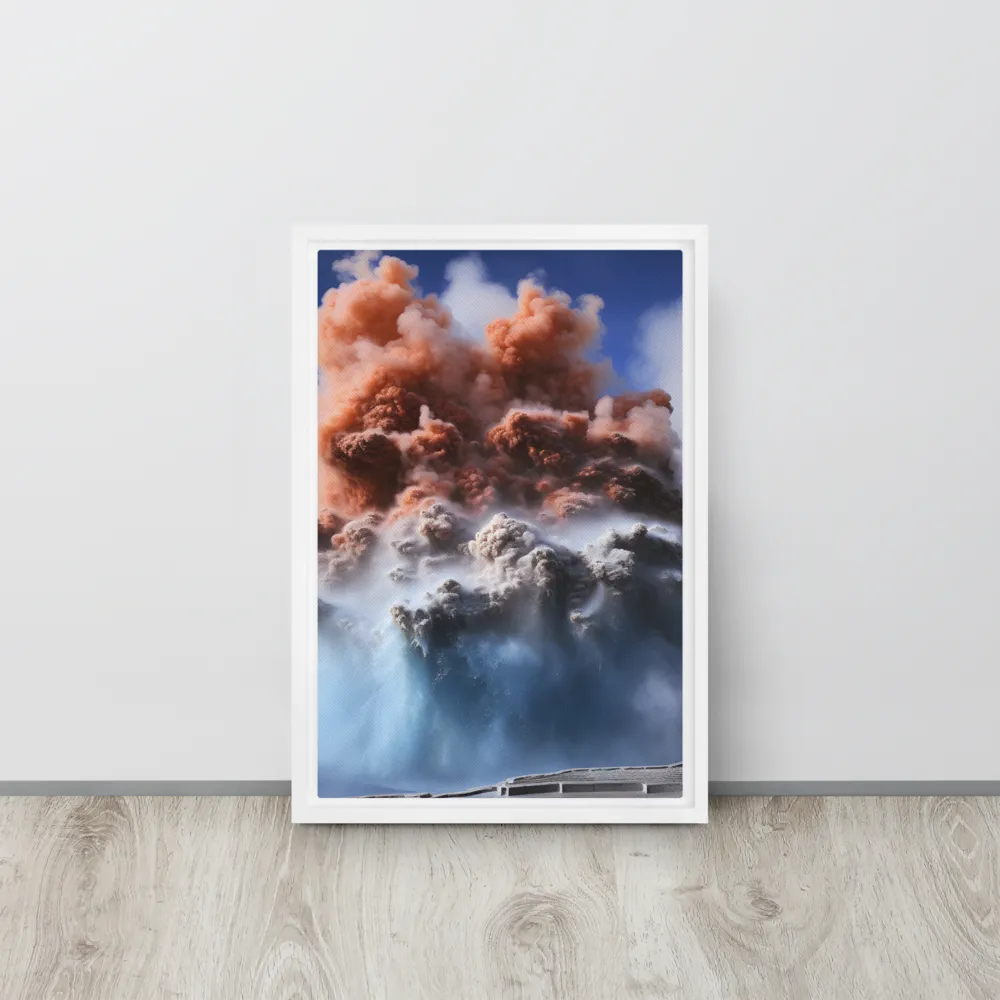 Eruption of Elements | Canvas with White Frame | 12″×18″