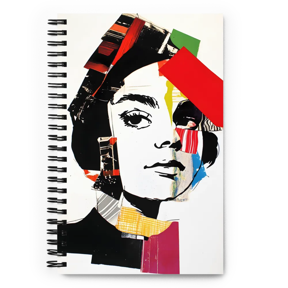 Fragmented Visage | Spiral Notebook