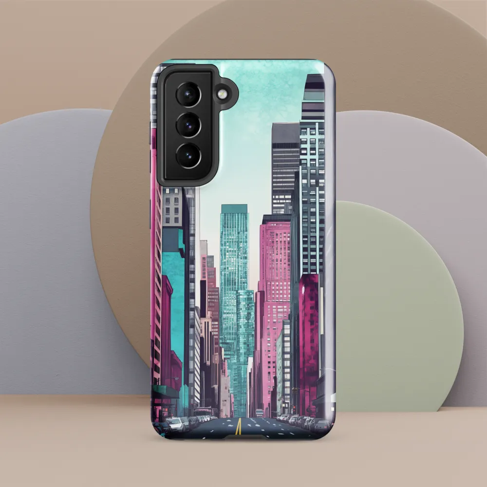 Urban Vibes: A Modern Cityscape | Phone Case |  S21 | Tough Case | Glossy