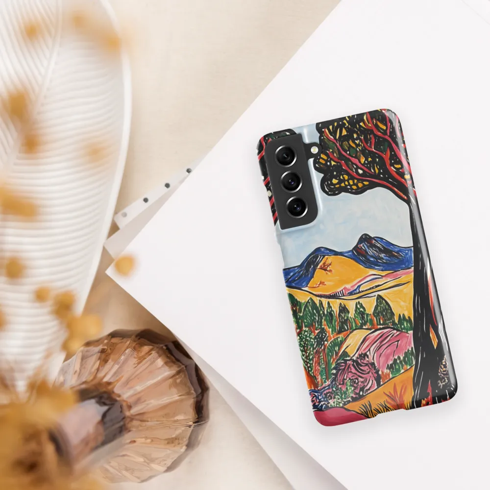 Vibrant Nature's Embrace | Phone Case |  S21 FE | Snap Case | Glossy
