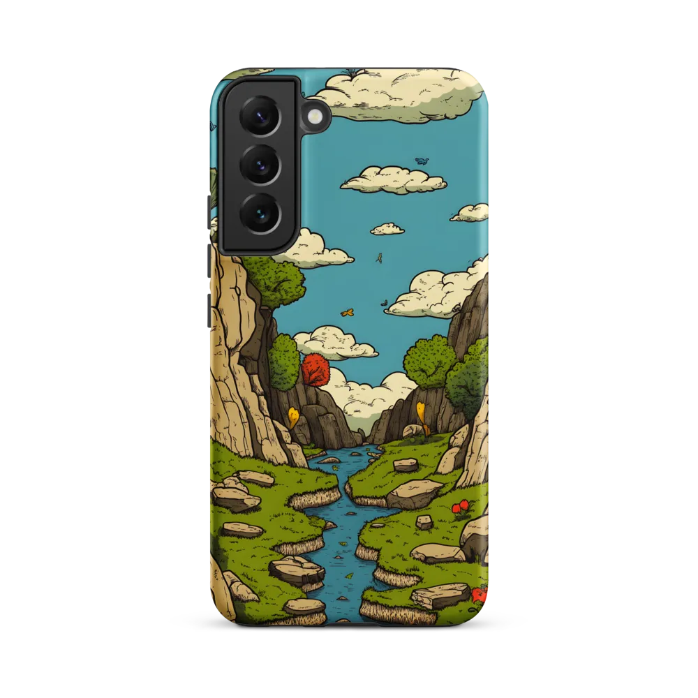 Whimsical Serenity: A Canyon Landscape