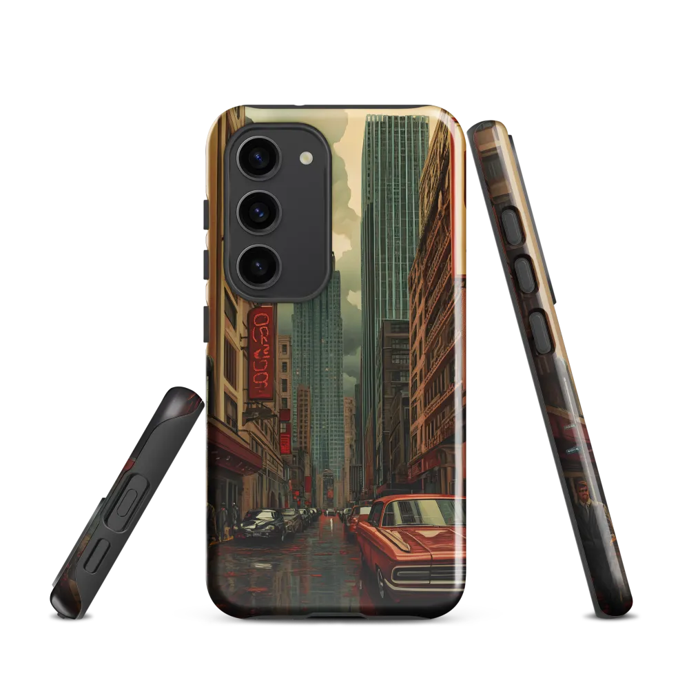 Nostalgic Cityscape: Reflections of a Forgotten Era | Phone Case |  S23 | Tough Case | Glossy