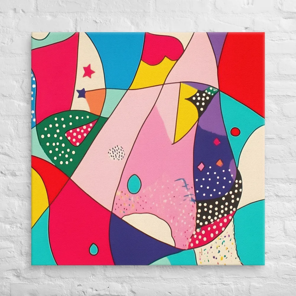 Playful Geometry in Color | Canvas | 37″×37″