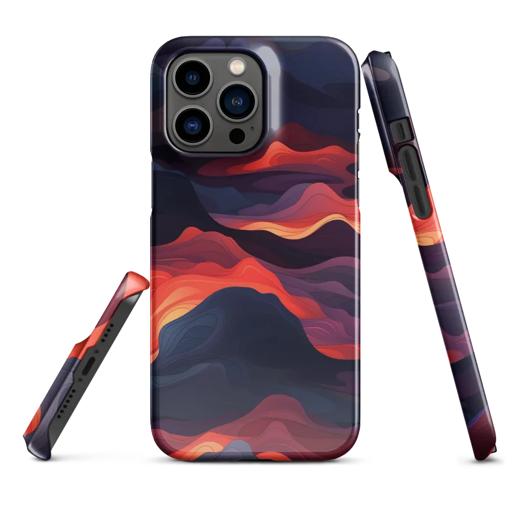 Ethereal Waves of Color | Phone Case |  14 Pro Max | Snap Case | Glossy