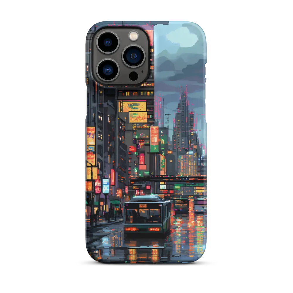 Neon Dreams: A Pixelated Urban Night