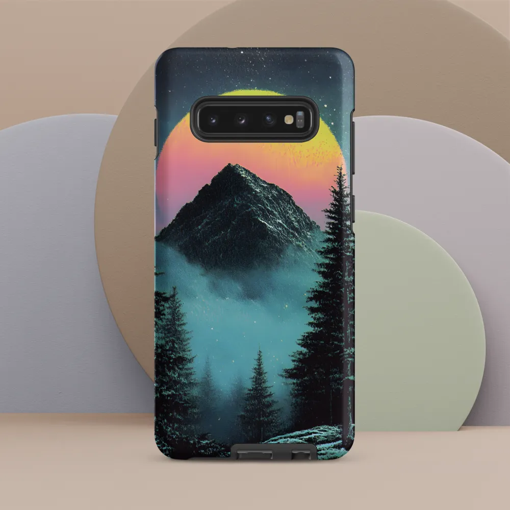 Ethereal Peaks Under Celestial Lights