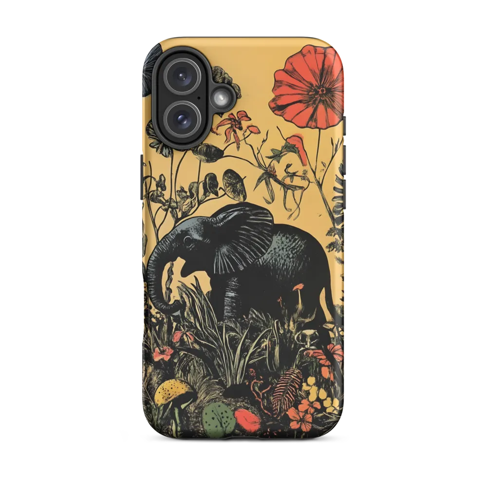 Floral Majesty: The Elephant's Sanctuary