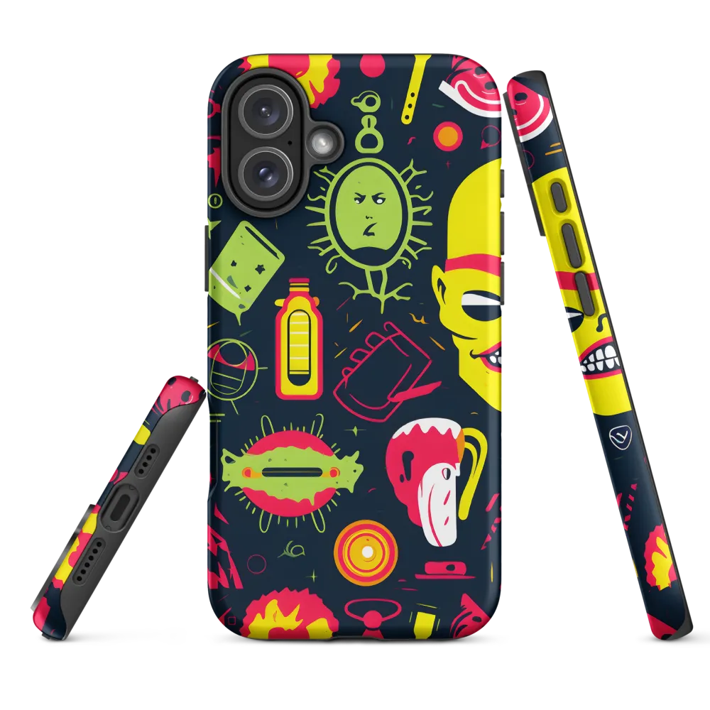 Neon Revelry: A Quirky Exploration of Modern Pop Art