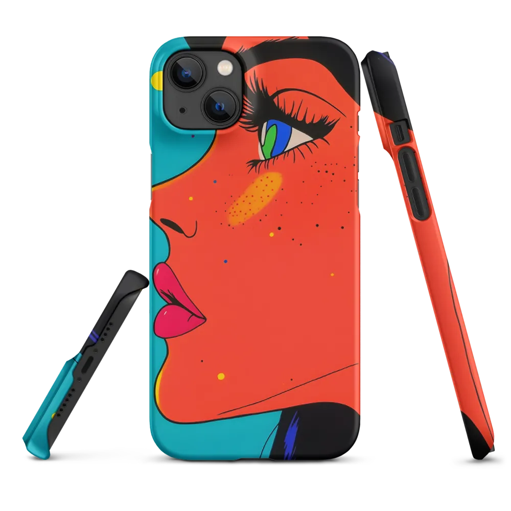 Vibrant Feminine Profile in Pop Art