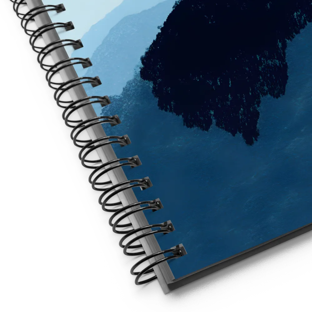 Solitude in Blue | Spiral Notebook