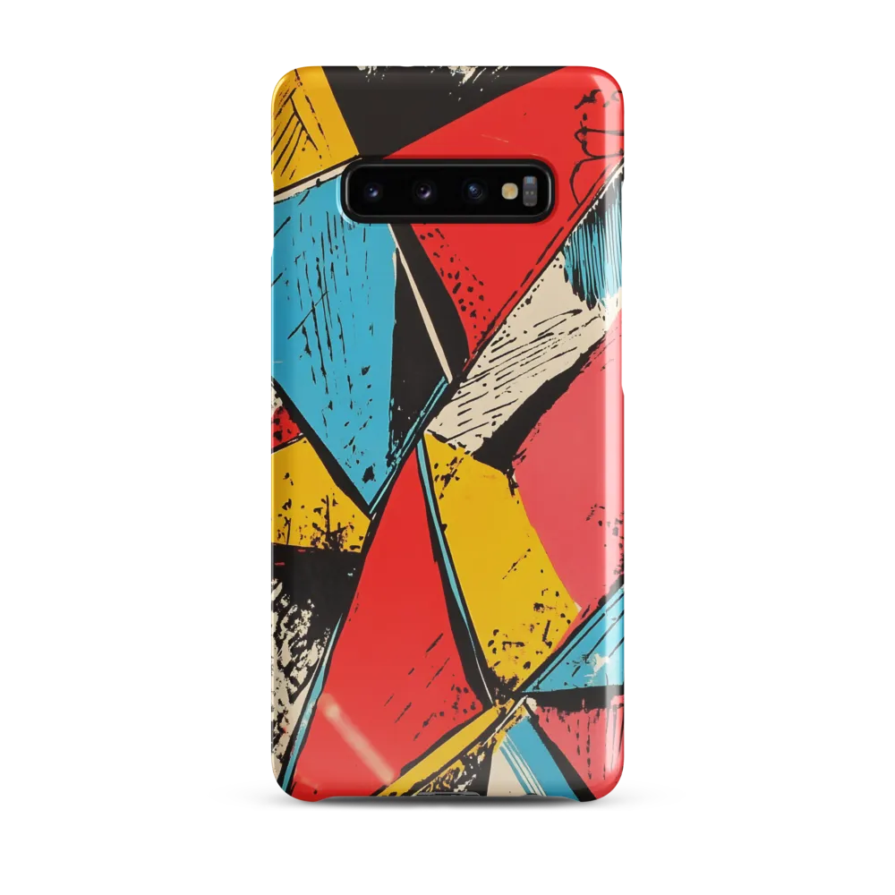 Dancing Triangles in Technicolor | Phone Case |  S10 Plus | Snap Case | Glossy