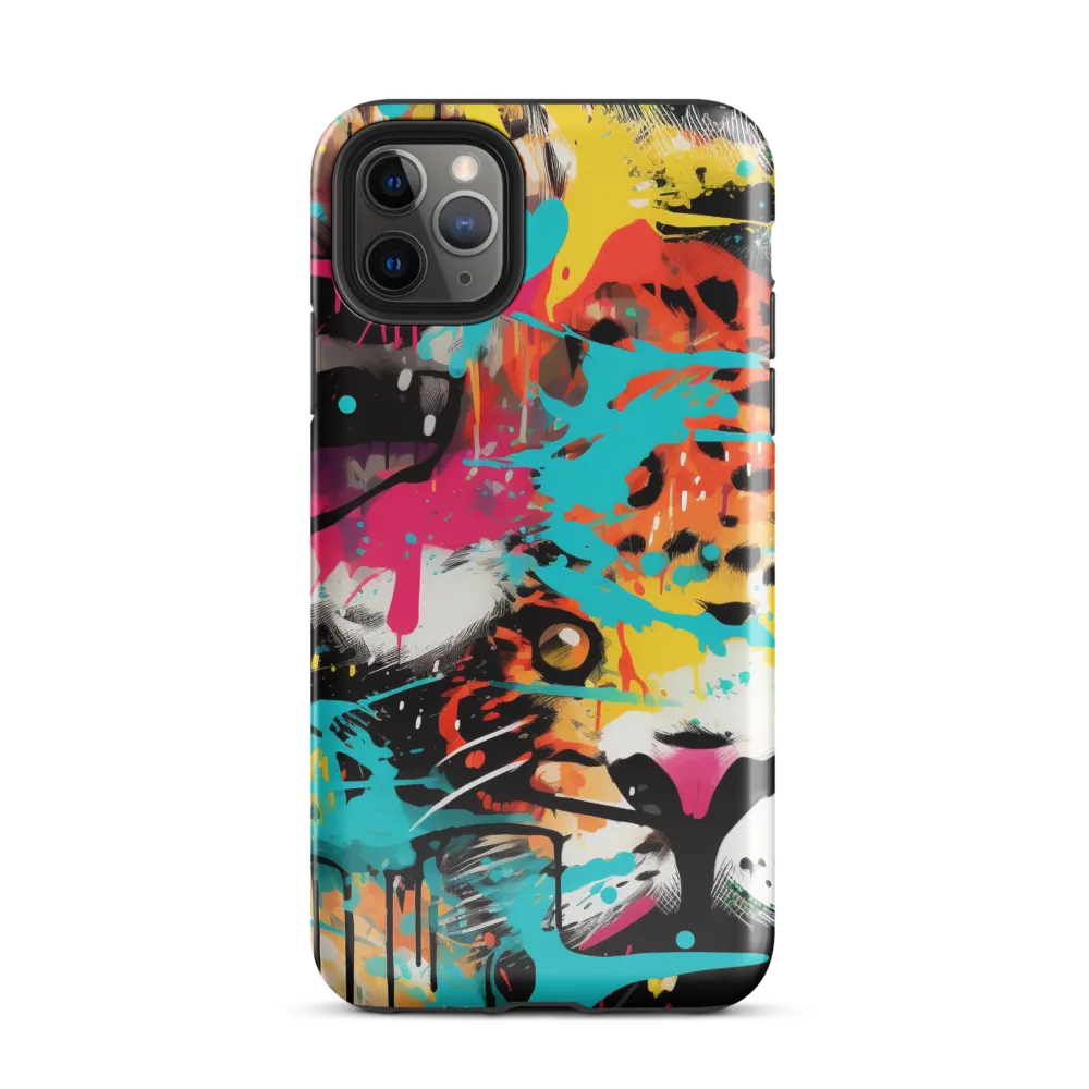 Fierce Fusion: Tiger and Lion in Graffiti | Phone Case |  11 Pro Max | Tough Case | Glossy