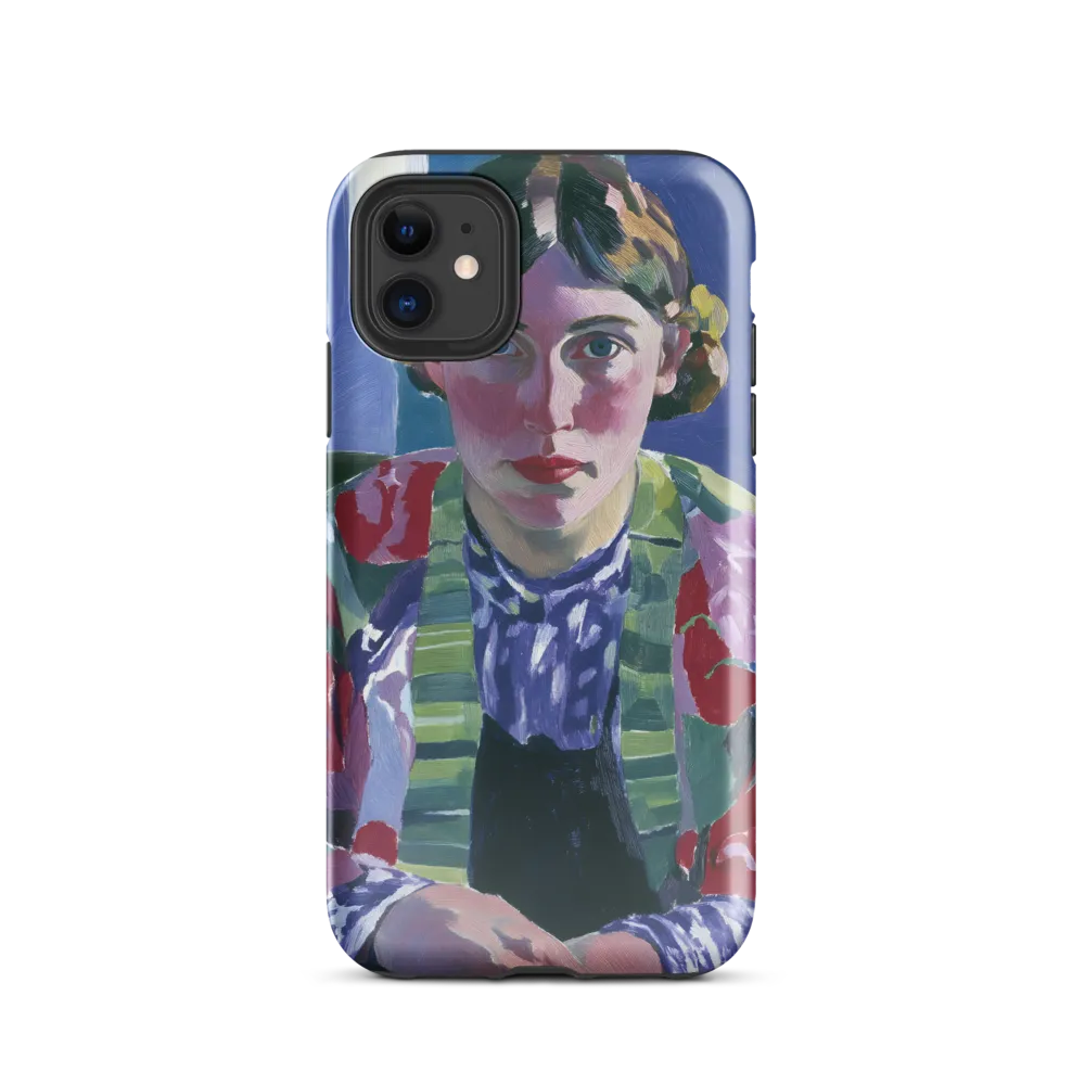 Vibrant Gaze: A Modernist Portrait