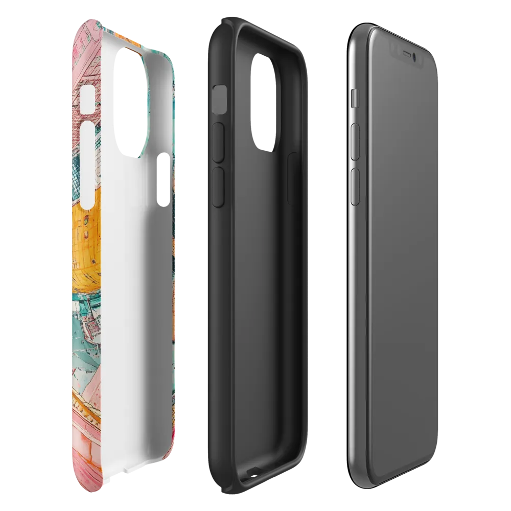 Vertical Horizons: A Surreal Cityscape Adventure | Phone Case |  11 Pro | Tough Case | Matte