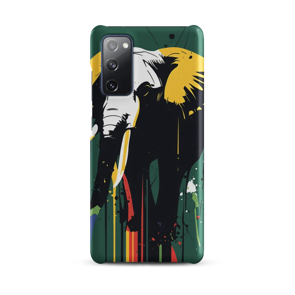 Majestic Minimalism: The Colorful Elephant