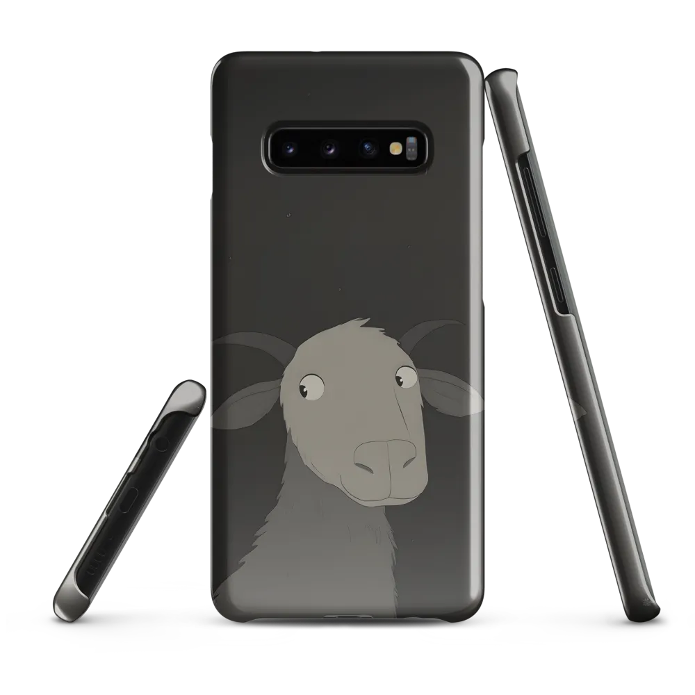 Whimsical Goat in Darkness | Phone Case |  S10 Plus | Snap Case | Glossy