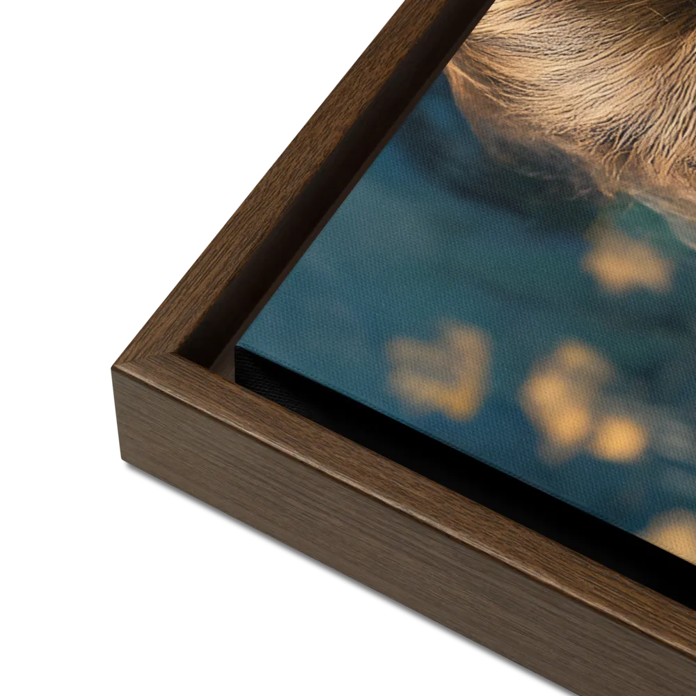 Whispers of Tranquility | Canvas with Brown Frame | 18″×24″