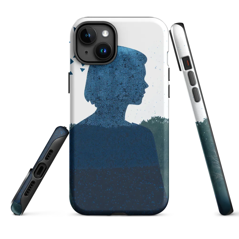 Blue Contemplation | Phone Case |  15 Plus | Tough Case | Matte