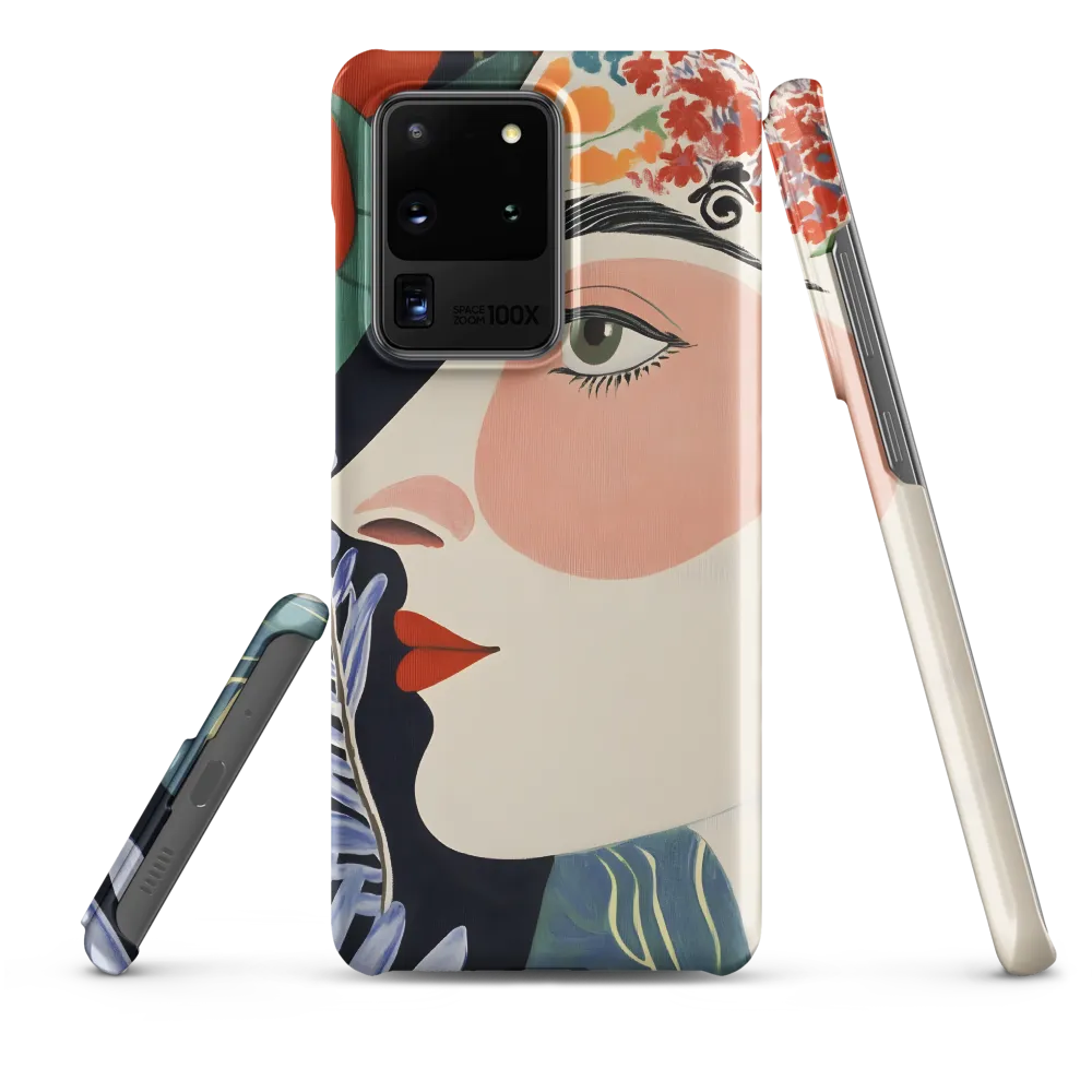 Floral Serenade: A Modern Portrait