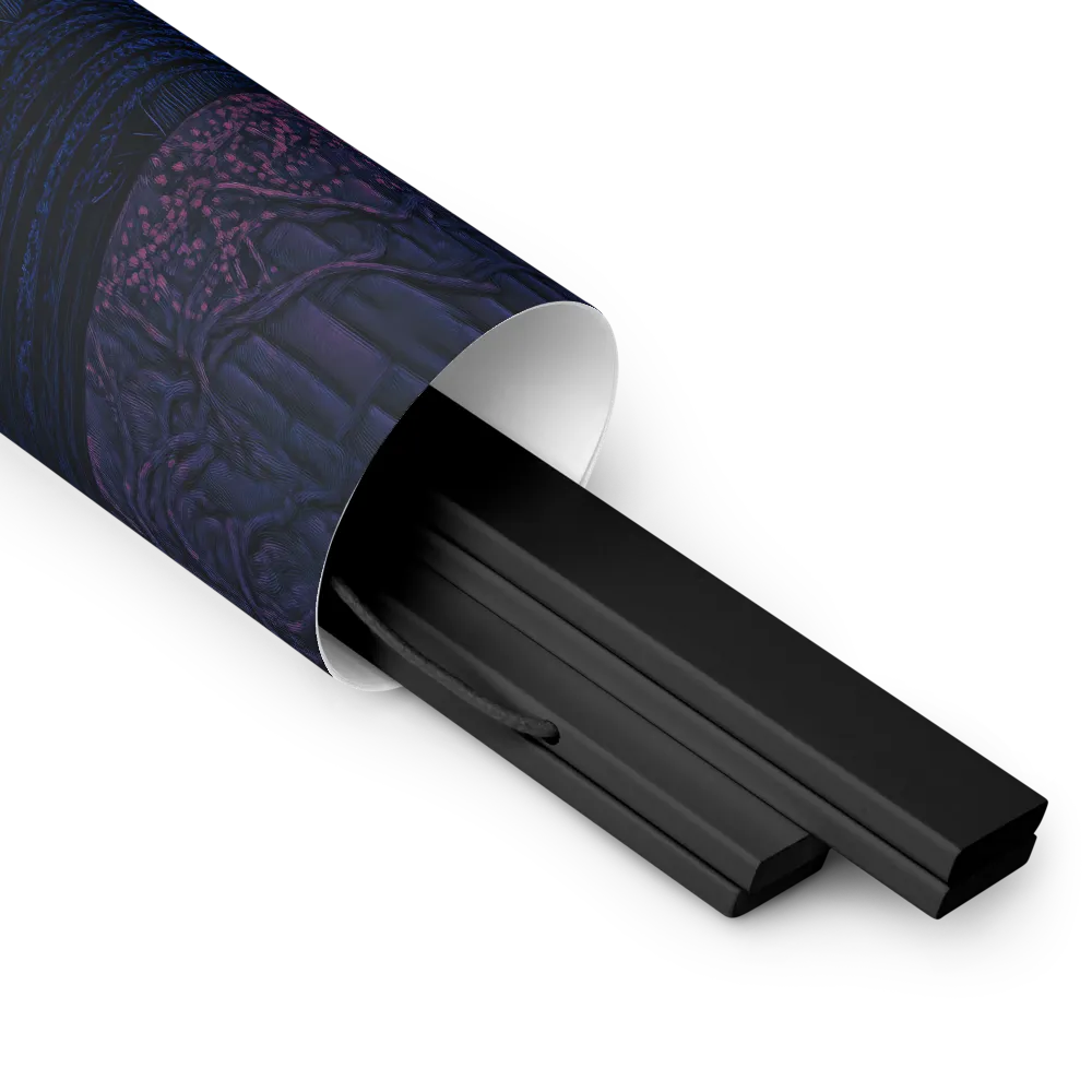 Veil of Enigma | Poster With Black Wood Hanger | 10″×10″