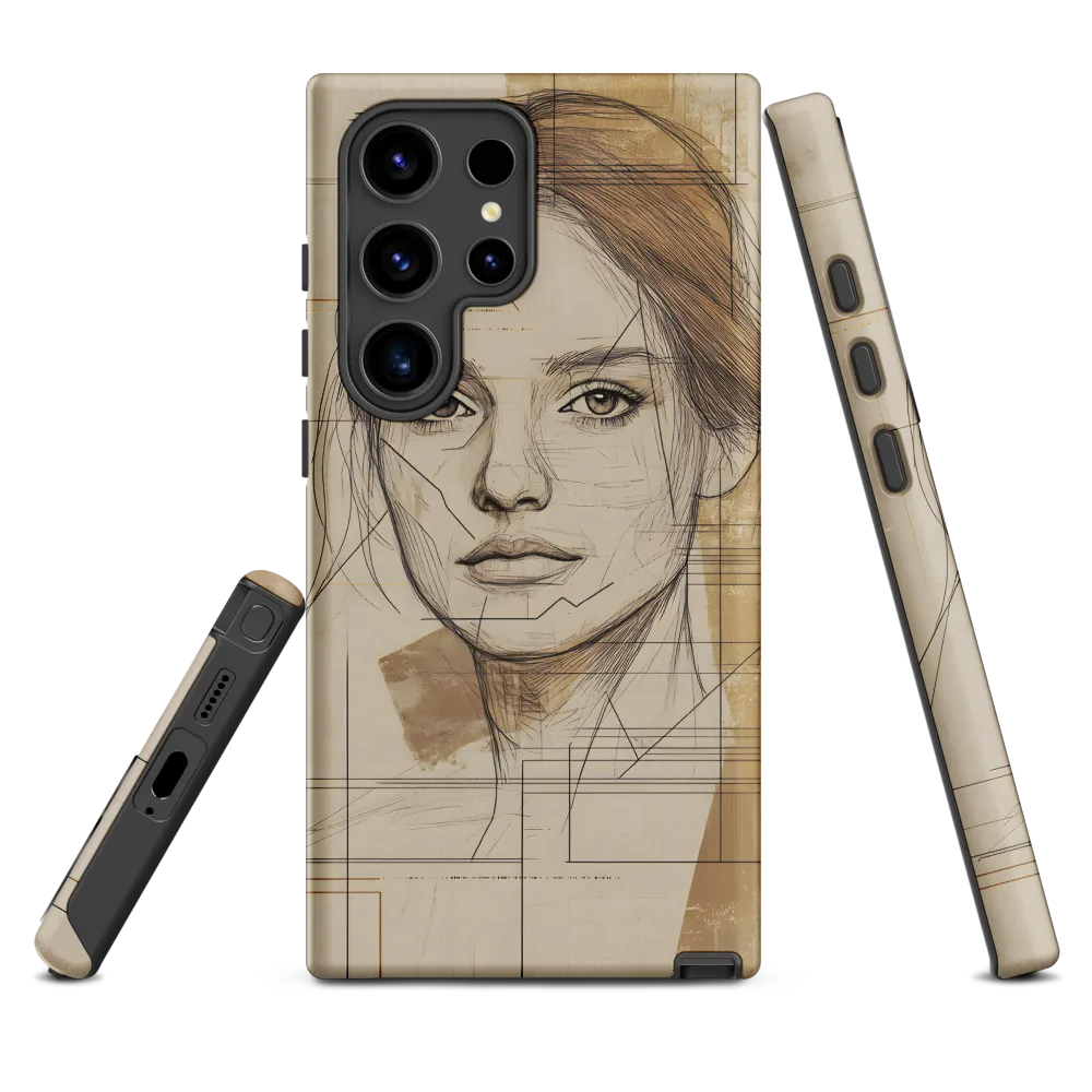 Geometric Elegance: A Modern Portrait
