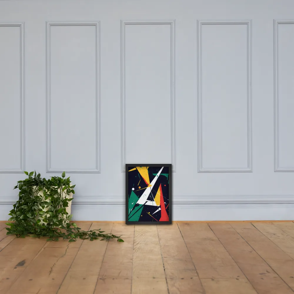 Dynamic Geometries | Poster with Black Frame | 12″×16″