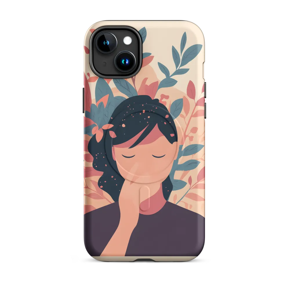Whispers of Nature: A Serene Contemplation | Phone Case |  15 Plus | MagSafe® Tough Case | Matte