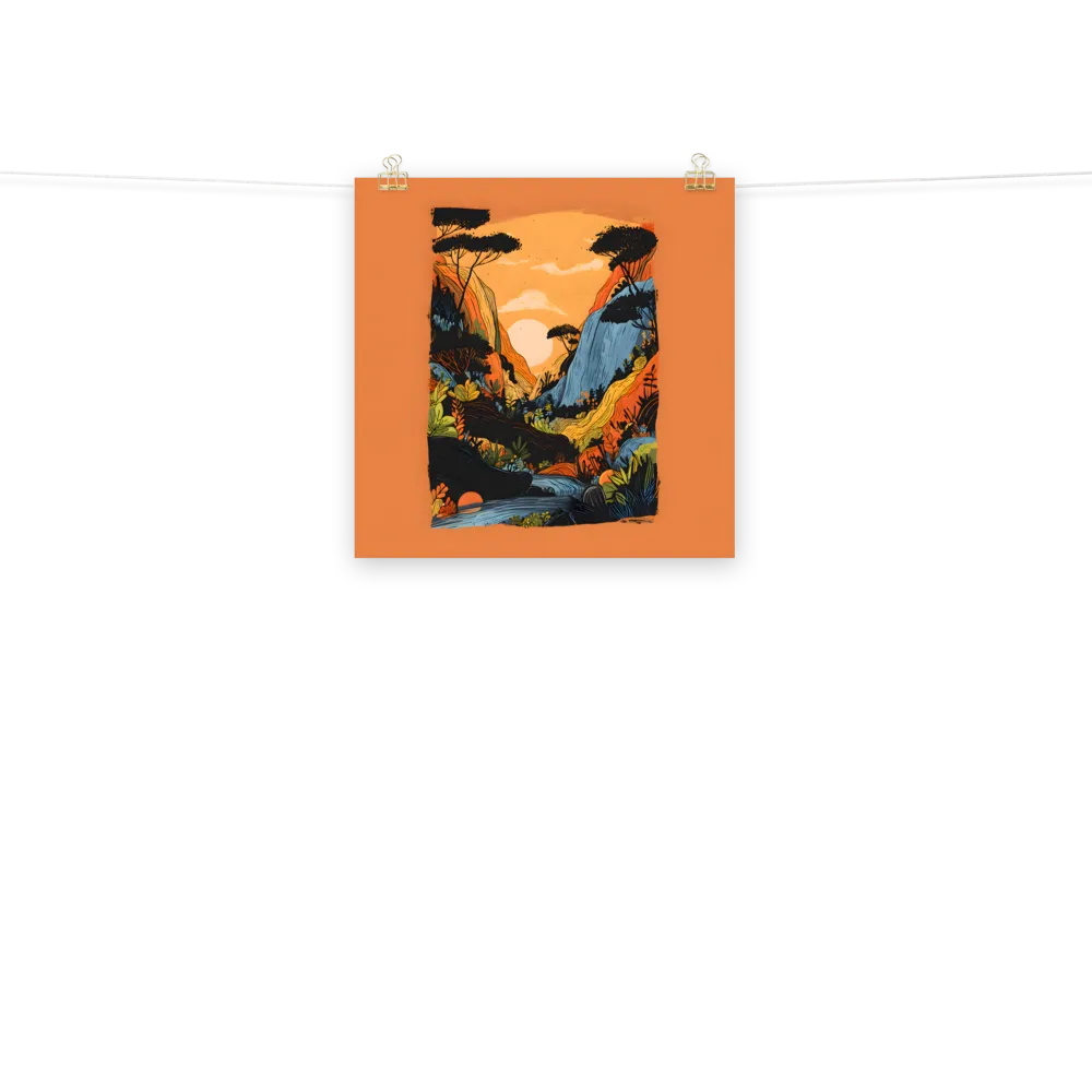 Sunlit Valley 
 Poster | 18″x 18″