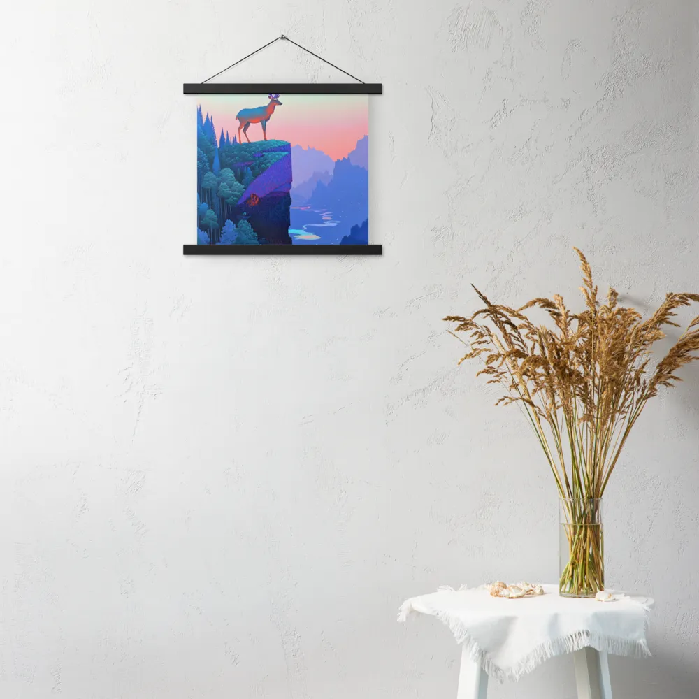 Majestic Refuge | Poster With Black Wood Hanger | 14″×14″