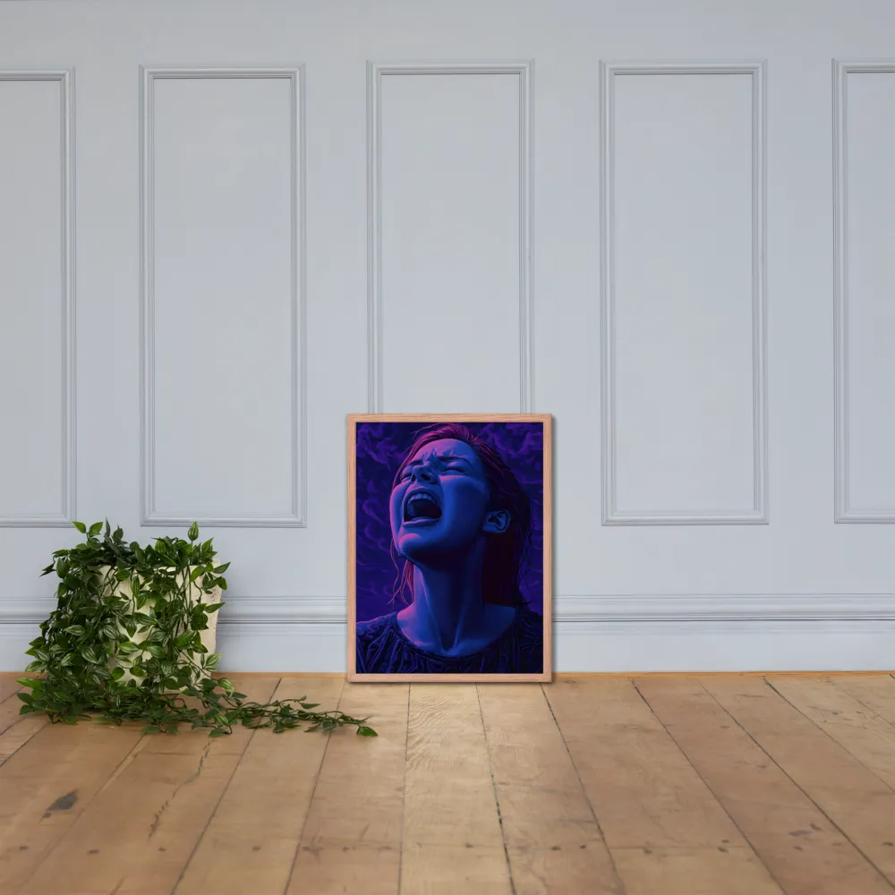 Echoes of Anguish | Poster with Red oak Frame | 18″×24″