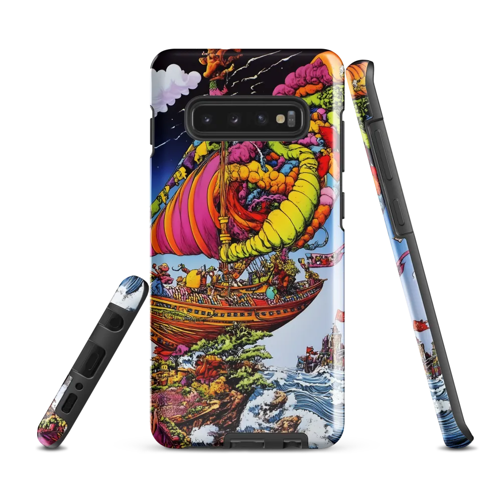 Voyage of Whimsy: A Surreal Sailor's Dream | Phone Case |  S10 Plus | Tough Case | Glossy