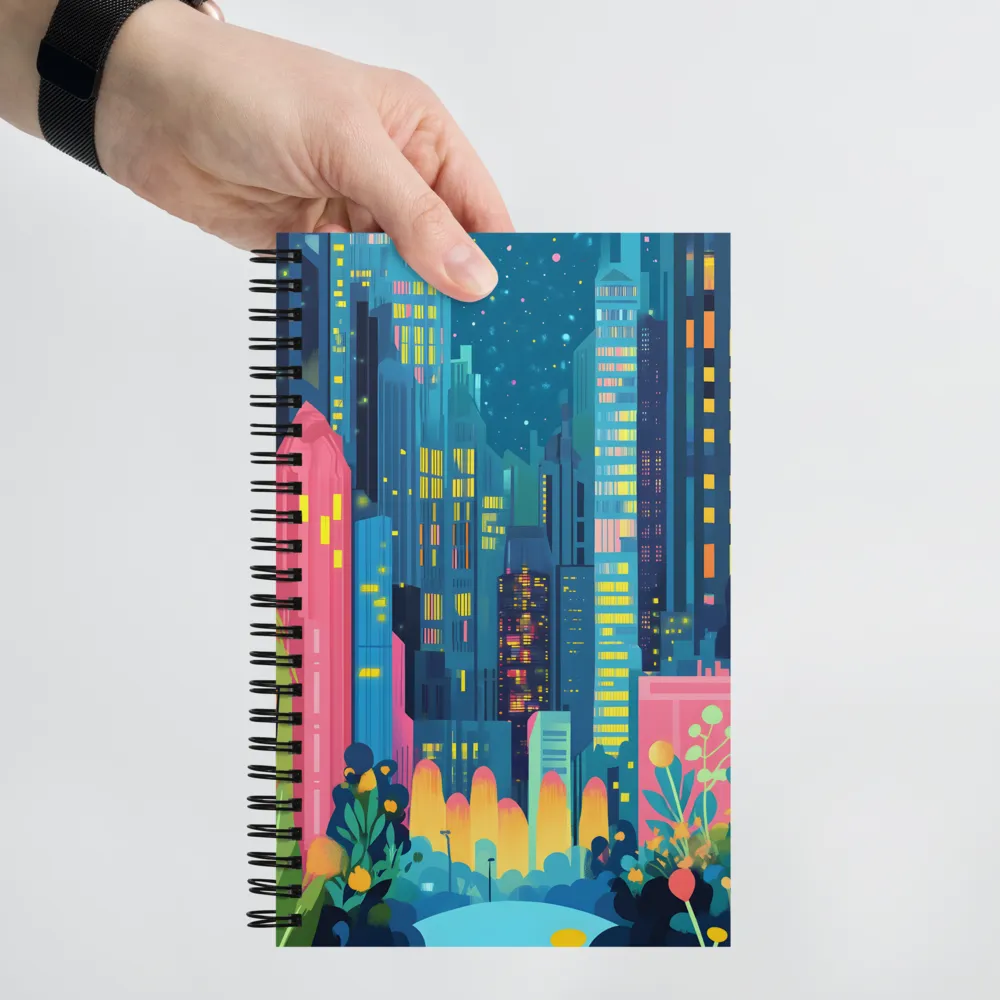 City of Dreams: A Multicolored Oasis | Spiral Notebook