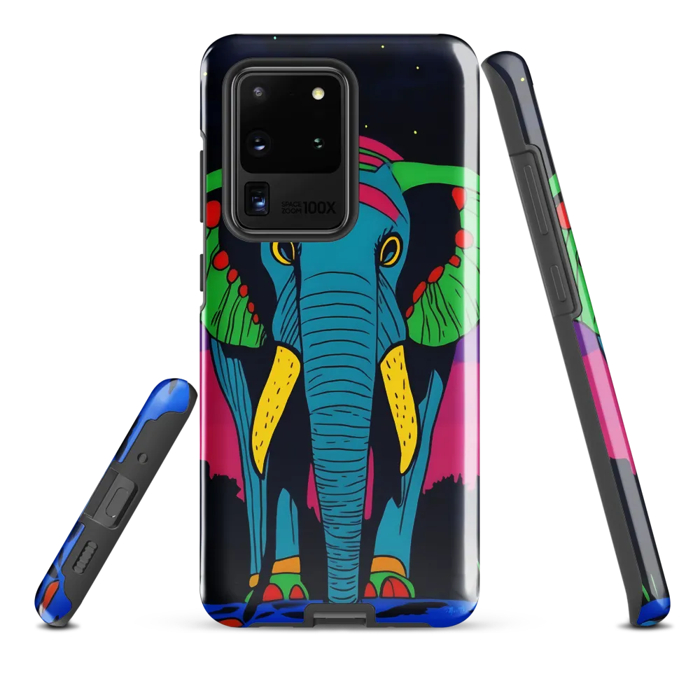 Whimsical Majesty: The Vibrant Elephant