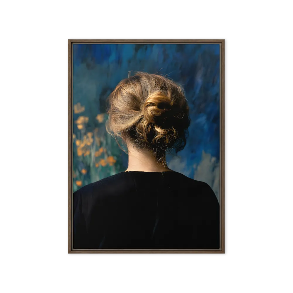 Whispers of Tranquility | Canvas with Brown Frame | 20″×28″