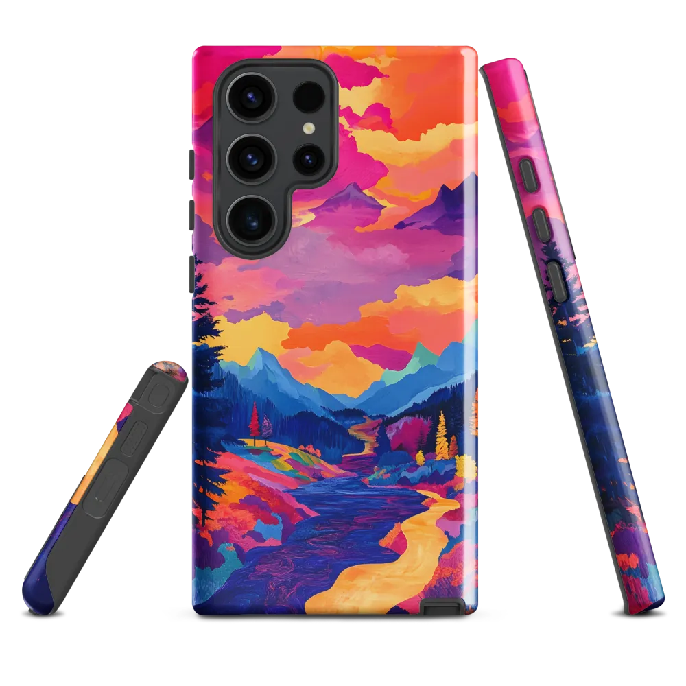 Radiant Serenity: A Surreal Landscape | Phone Case |  S23 Ultra | Tough Case | Glossy